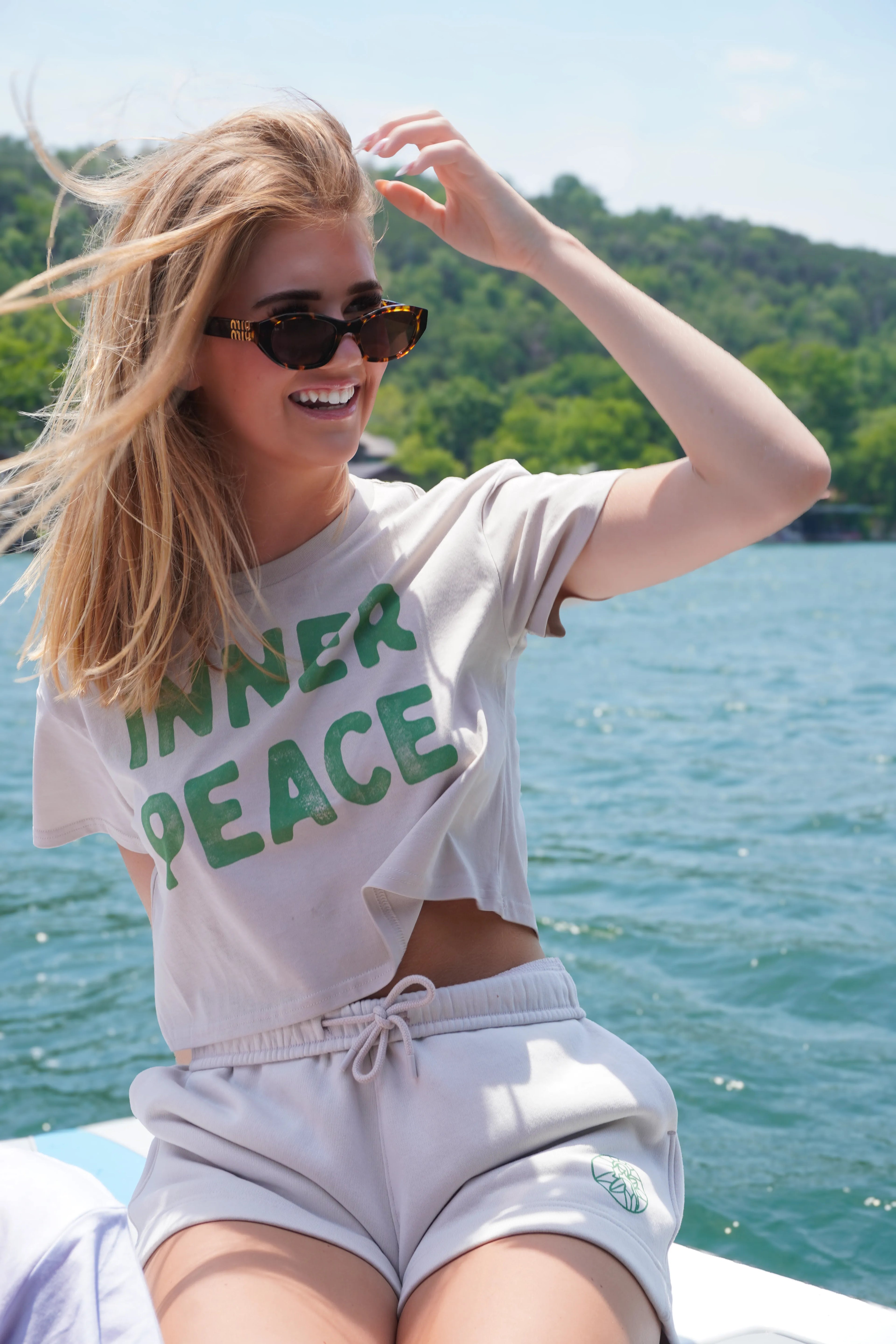 Wild Halo Inner Peace Outer Rebel Crop – edgy women’s surf crop top lake-life wake surfing