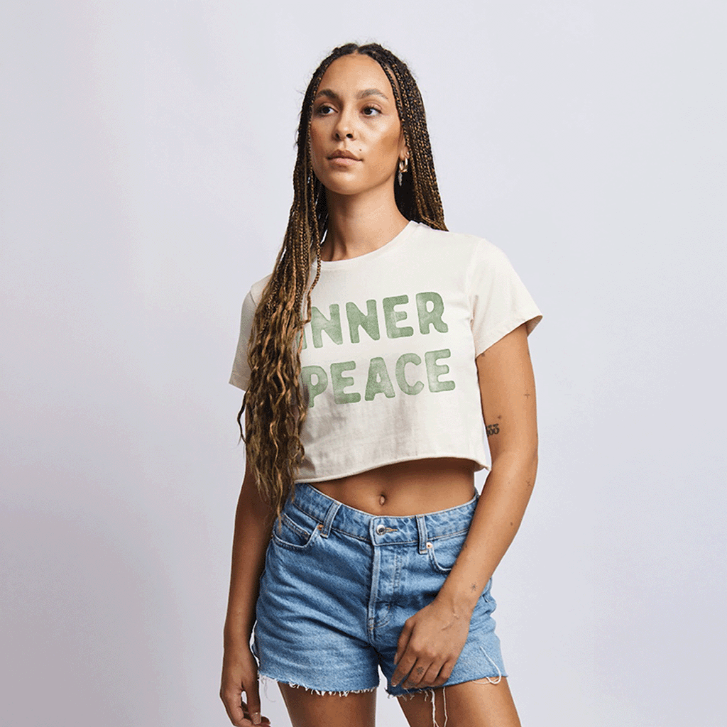 Wild Halo Inner Peace Outer Rebel Crop – edgy women’s surf crop top lake-life wake surfing